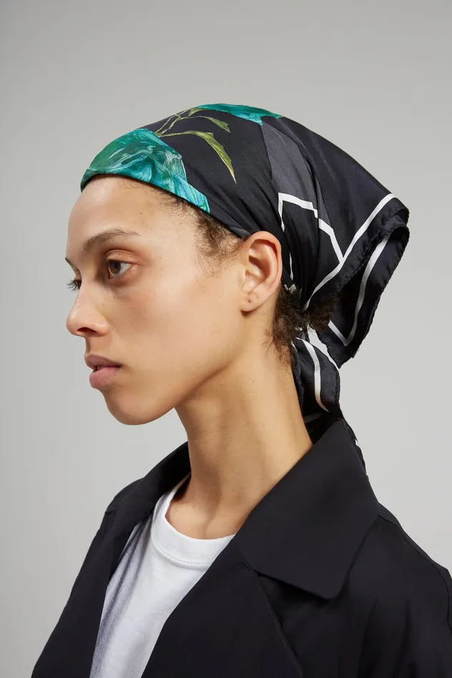 Rachel Comey Scarves Women Rose Scarf Black Multi