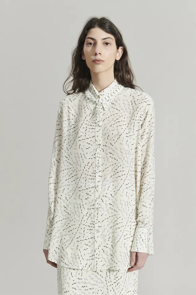 Rachel Comey Shirts Women Mireille Top Ecru Multi
