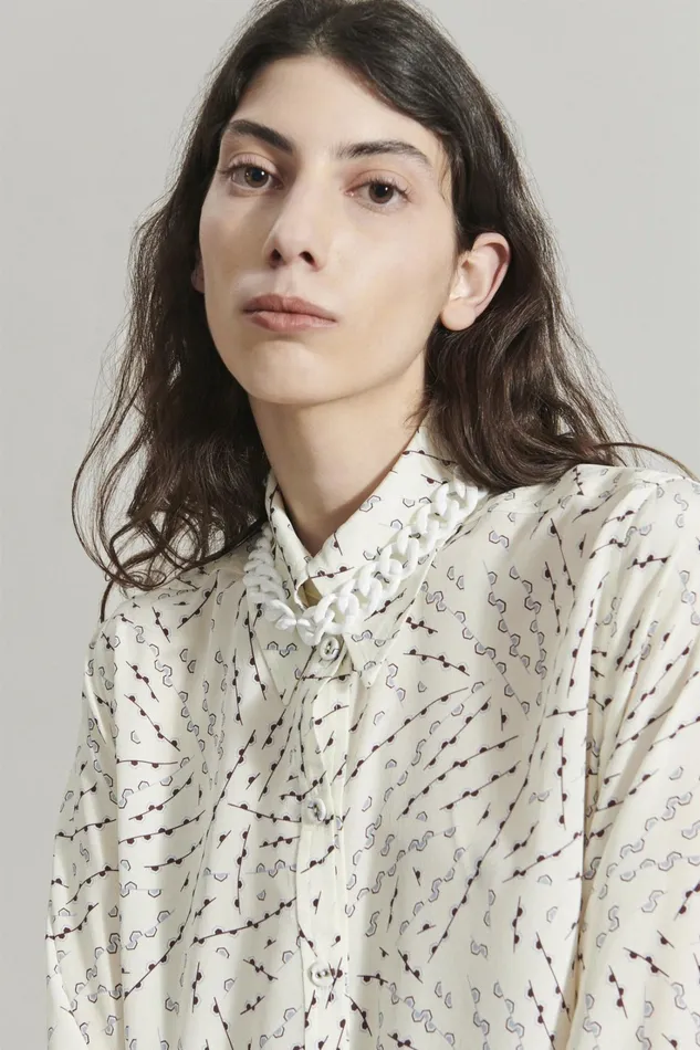 Rachel Comey Shirts Women Mireille Top Ecru Multi