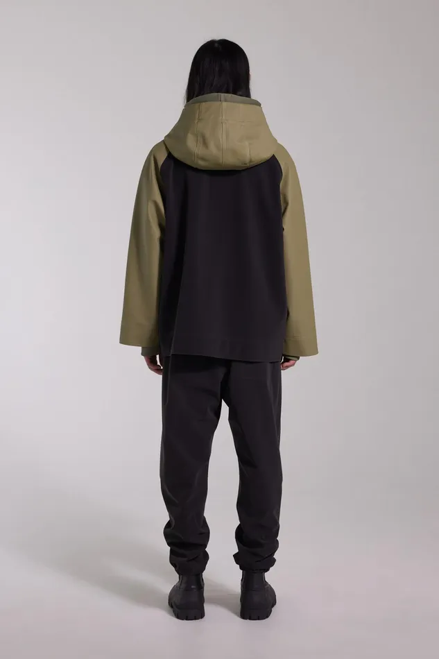 Raincoats Men Stutterheim Bergamo Hooded Jacket Aloe