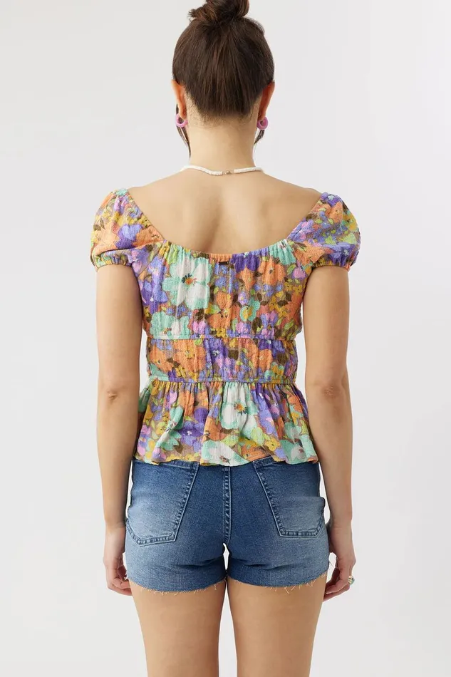 RAJA MULTI FLORAL TOP Women O039NEILL Clothing
