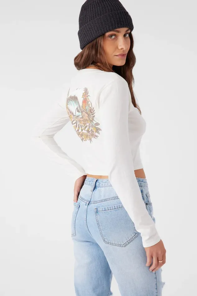 REEF BREAK LONG SLEEVE TEE Winter White Women O039NEILL Clothing