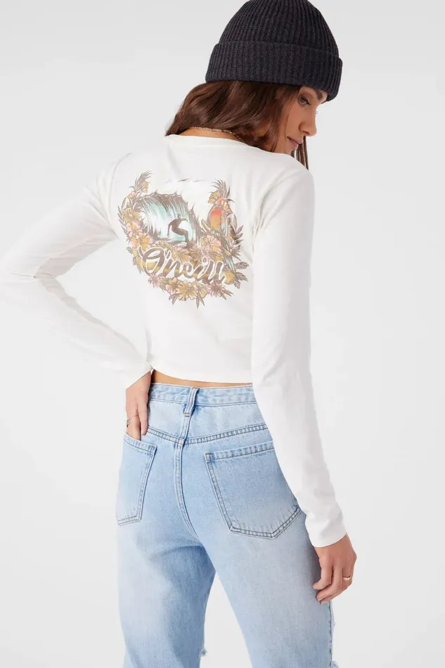 REEF BREAK LONG SLEEVE TEE Winter White Women O039NEILL Clothing