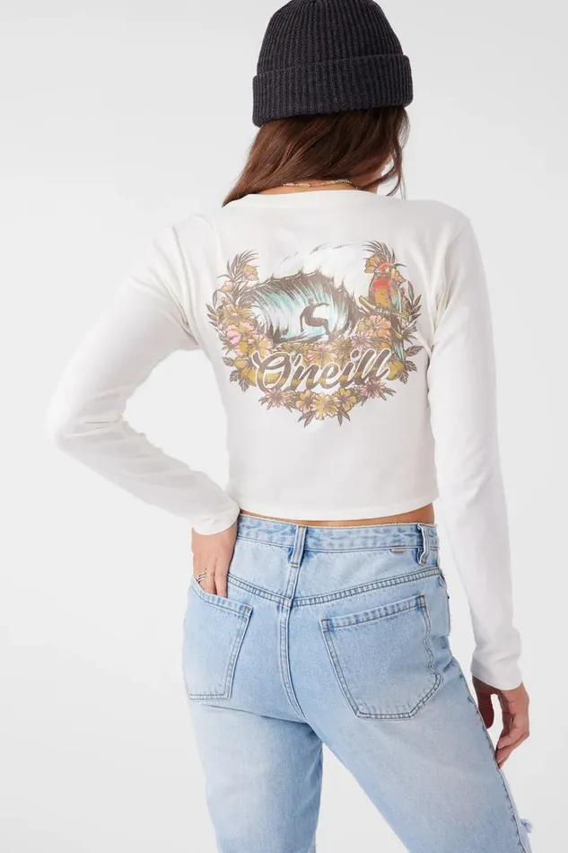 REEF BREAK LONG SLEEVE TEE Winter White Women O039NEILL Clothing