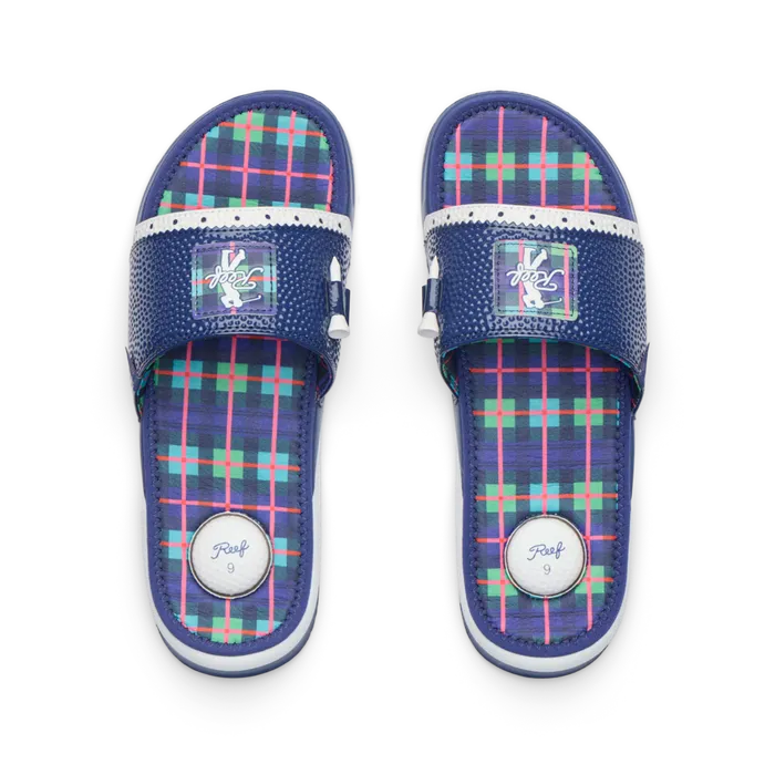 Reef Sandals Mulligan Slide Scottish Waters 8211 Men Reef Sandals Mulligan Slide Scottish Waters 8211 Men