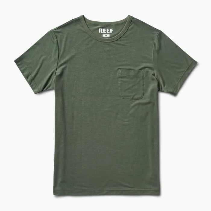 Reef TShirts and Shirts Smith Ss Knit Thyme Green 8211 Men Reef TShirts and Shirts Smith Ss Knit Thyme Green 8211 Men