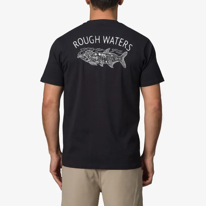 Reef TShirts and Shirts Tatted Short Sleeve Tee Caviar 8211 Men Reef TShirts and Shirts Tatted Short Sleeve Tee Caviar 8211 Men