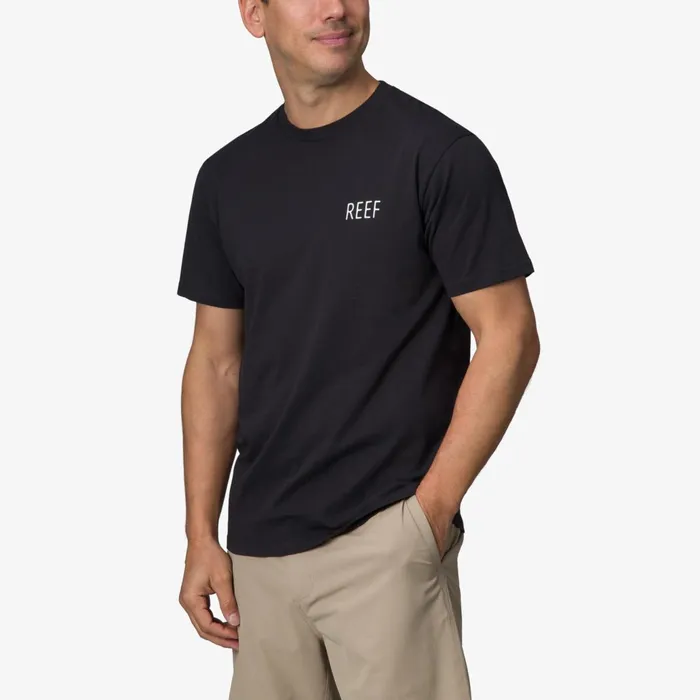 Reef TShirts and Shirts Tatted Short Sleeve Tee Caviar 8211 Men Reef TShirts and Shirts Tatted Short Sleeve Tee Caviar 8211 Men