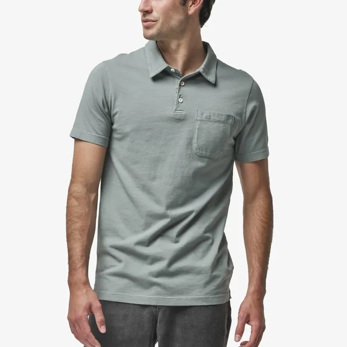 Reef TShirts and Shirts Walker Short Sleeve Polo Chinois Green 8211 Men