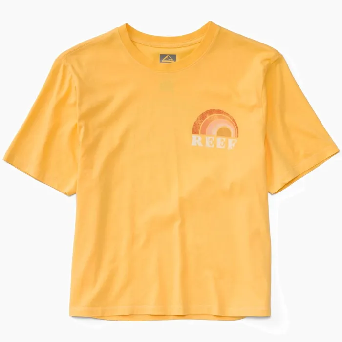 Reef TShirts Tanks and Dresses Becca 18034 Crop Tee Cornsilk 8211 Women Reef TShirts Tanks and Dresses Becca 18034 Crop Tee Cornsilk 8211 Women