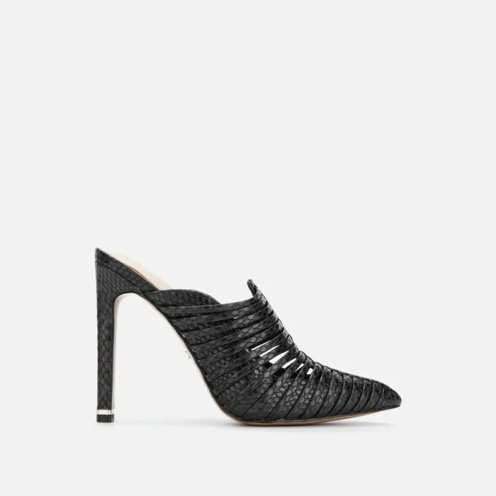 Riley 110 Fisher Mule Black Women Kenneth Cole Heels