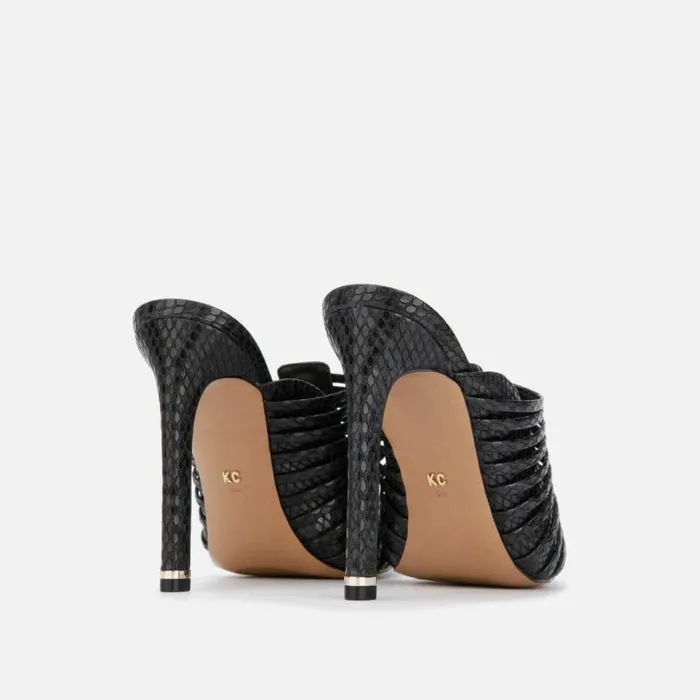 Riley 110 Fisher Mule Black Women Kenneth Cole Heels