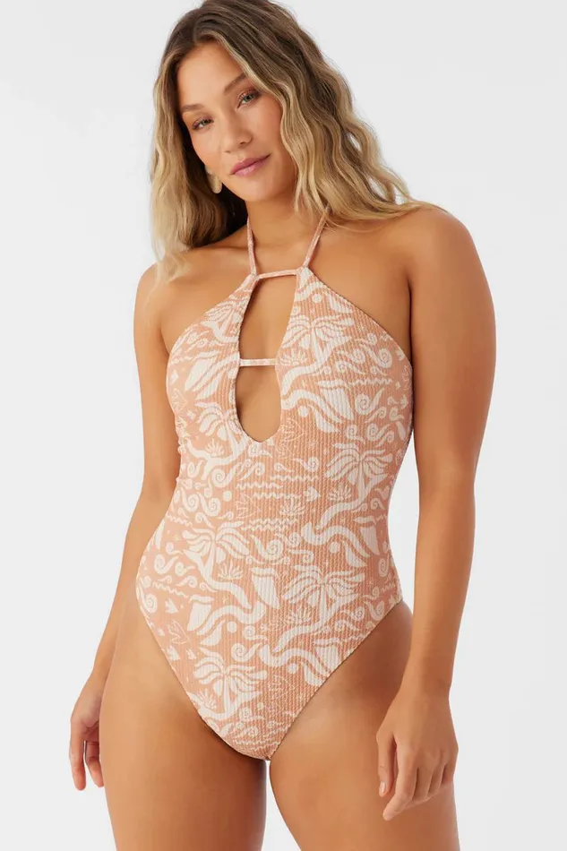 ROAM SLOW RIB SANTA CRUZ CHEEKY ONEPIECE Toasted Nut Women O039NEILL Swim