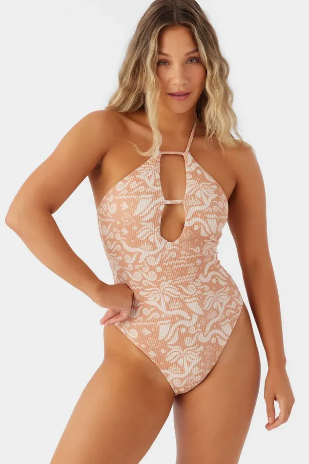 ROAM SLOW RIB SANTA CRUZ CHEEKY ONEPIECE Toasted Nut Women O039NEILL Swim