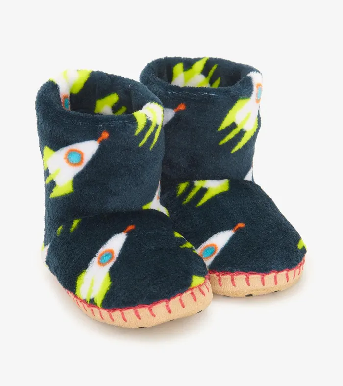 Rocket Man Kids Fleece Slippers Hatley