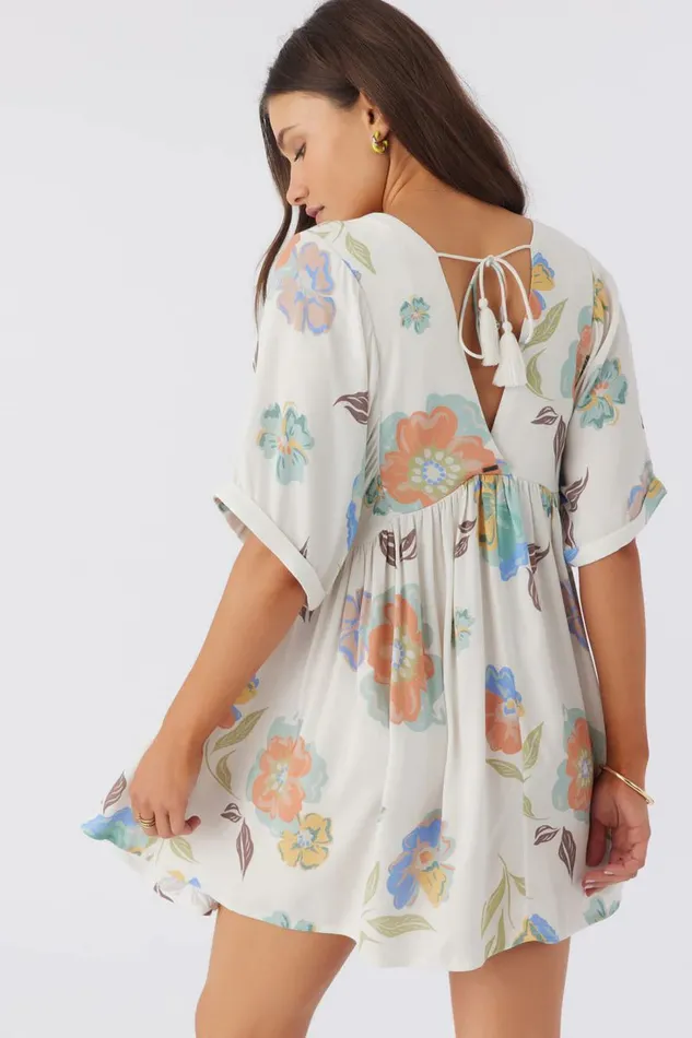ROSEMARY NAAM FLORAL DRESS Winter White Women O039NEILL Clothing