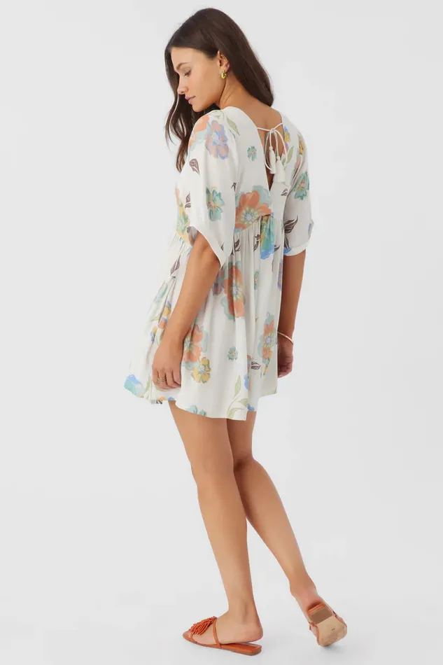 ROSEMARY NAAM FLORAL DRESS Winter White Women O039NEILL Clothing