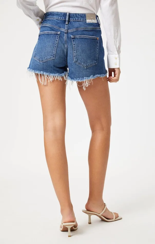 Rosie Boyfriend Shorts In Mid Brushed Recycled Blue Women Mavi Jeans Shorts Rosie Boyfriend Shorts In Mid Brushed Recycled Blue Women Mavi Jeans Shorts