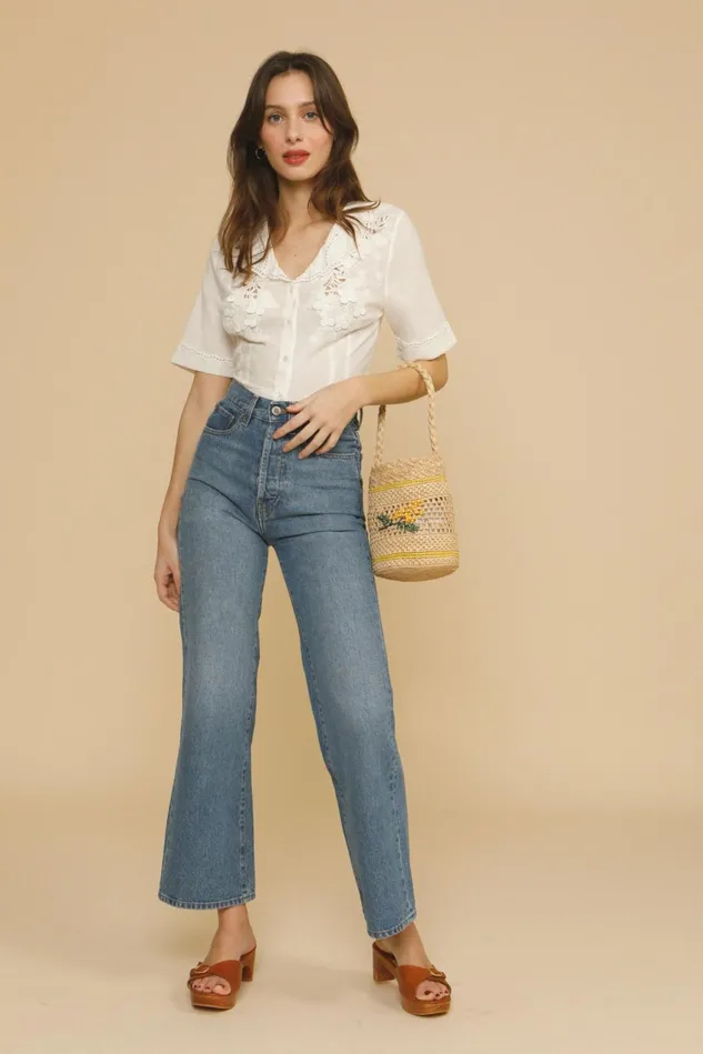 Rouje ALVARO Top White Women Blouses and Tops