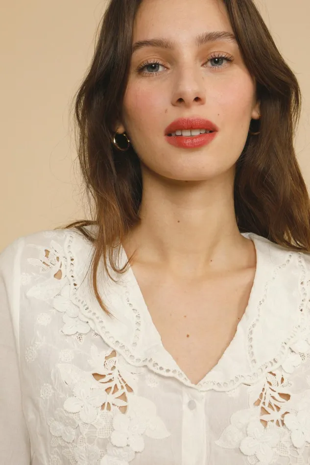 Rouje ALVARO Top White Women Blouses and Tops