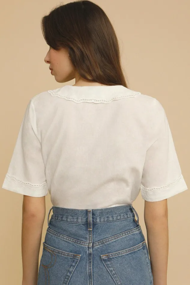 Rouje ALVARO Top White Women Blouses and Tops
