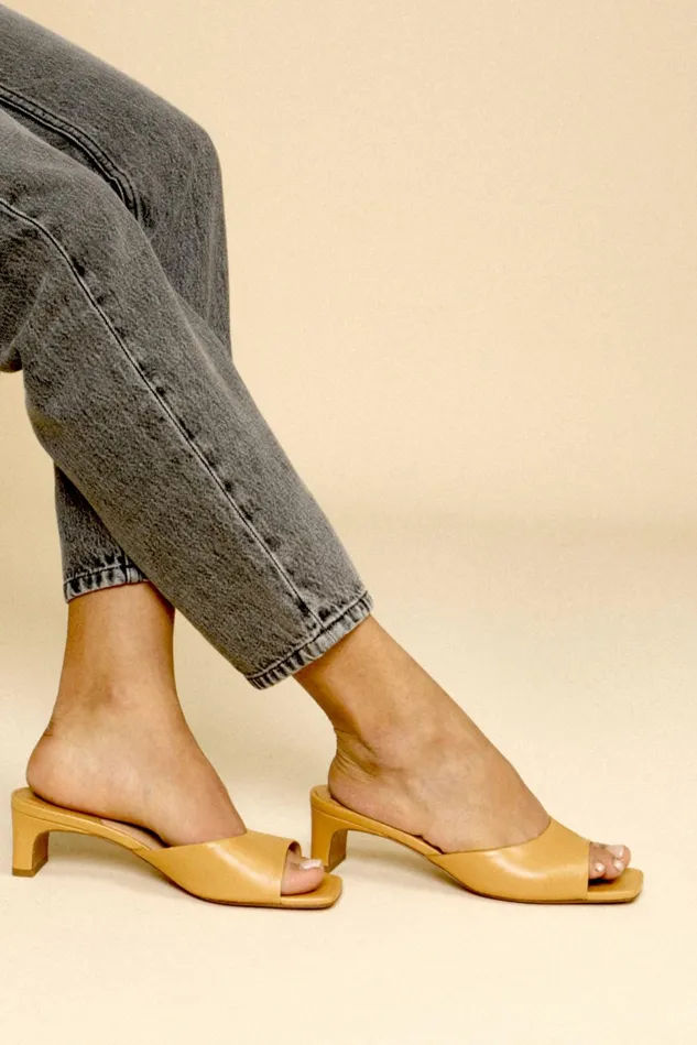 Rouje ARLETTE Mules Nappa Camel Women Shoes