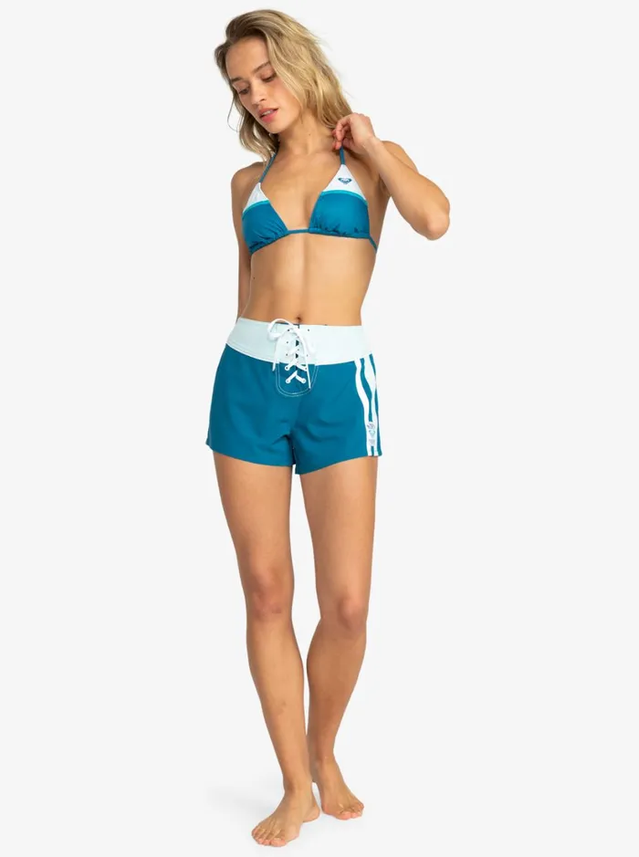 Roxy Active Swimsuits Roxy Life 2034 Boardshorts Moroccan Blue 8211 Women