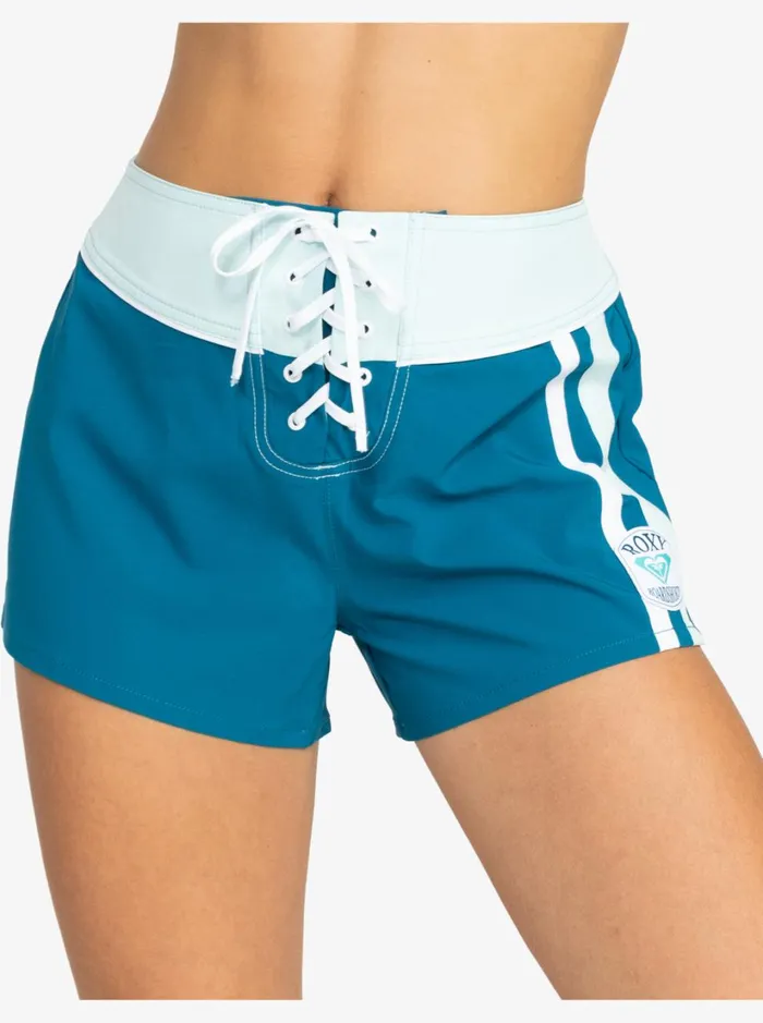Roxy Active Swimsuits Roxy Life 2034 Boardshorts Moroccan Blue 8211 Women