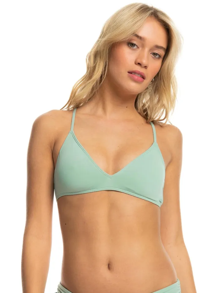 Roxy Bikini Tops Beach Classics Triangle Bikini Top Blue Surf 8211 Women