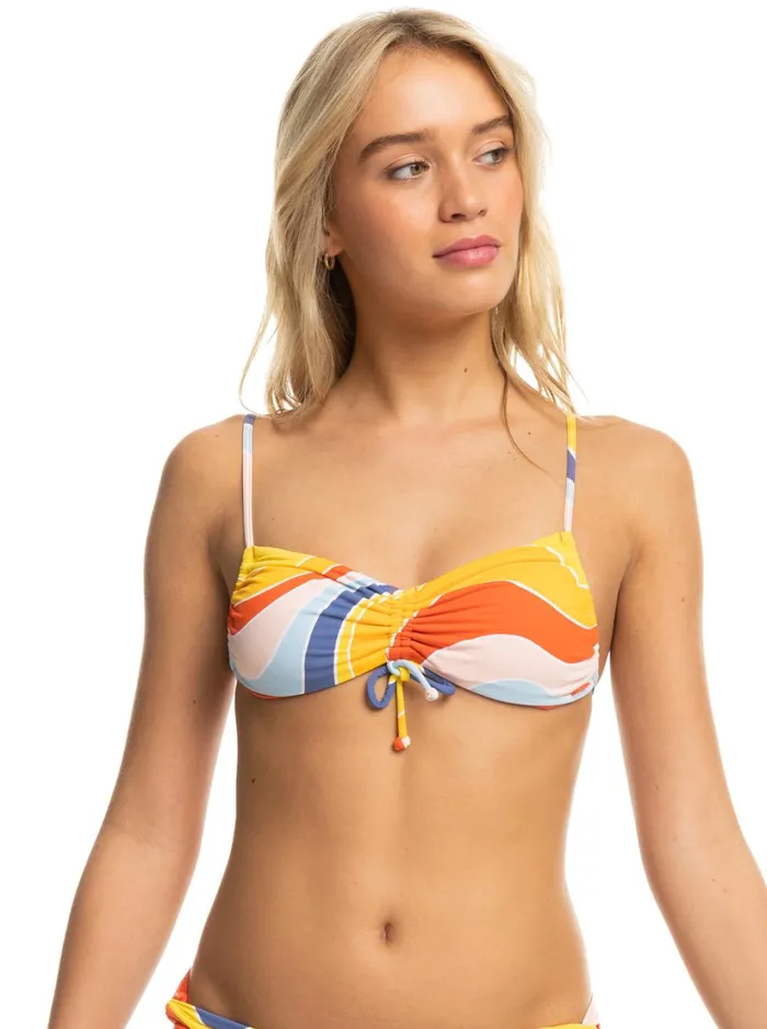 Roxy Bikinis Palm Cruz Bralette Bikini Top Tiger Lily Cruz 8211 Women