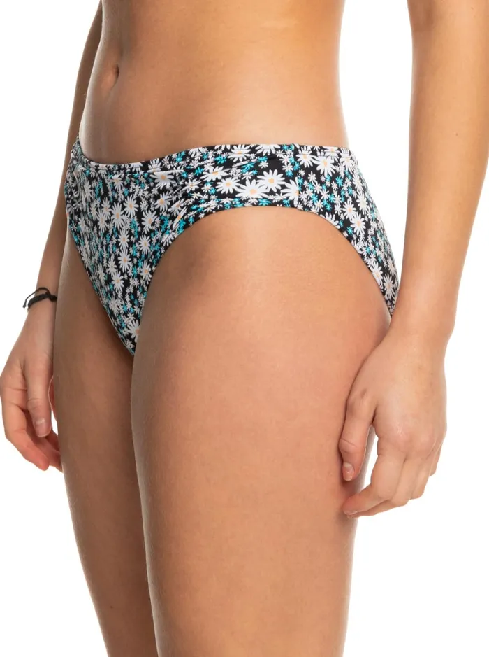Roxy Bikinis Printed Beach Classics Hipster Bikini Bottoms Anthracite Cute Daisies 8211 Women