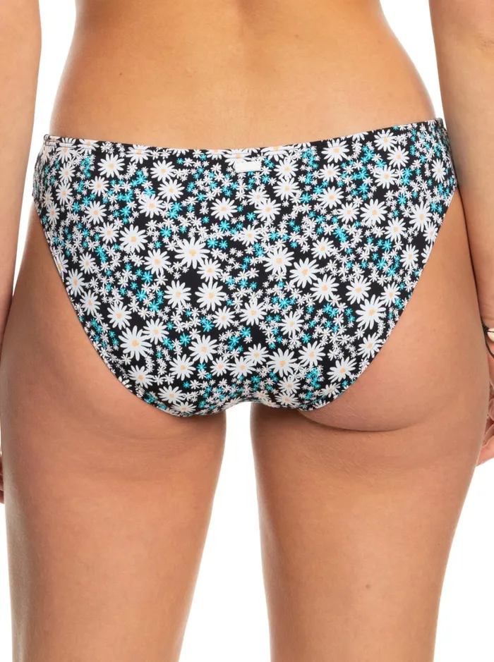 Roxy Bikinis Printed Beach Classics Hipster Bikini Bottoms Anthracite Cute Daisies 8211 Women