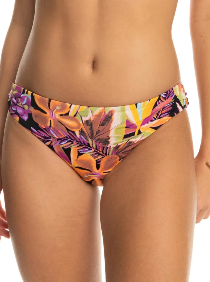 Roxy Bikinis Printed Beach Classics Hipster Bikini Bottoms Anthracite Hot Tropics Swim Ax 8211 Women