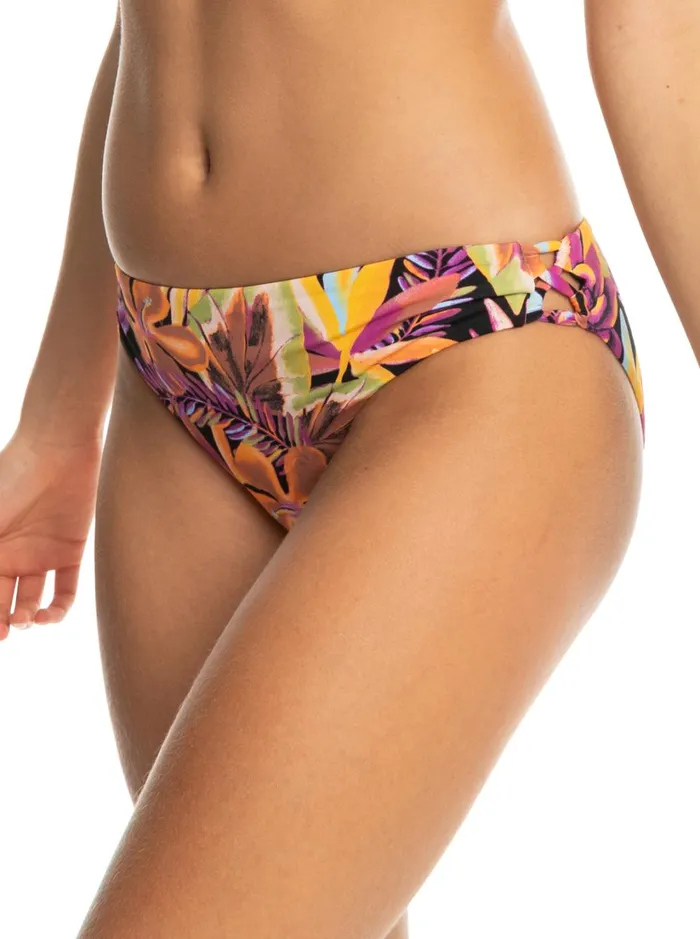 Roxy Bikinis Printed Beach Classics Hipster Bikini Bottoms Anthracite Hot Tropics Swim Ax 8211 Women