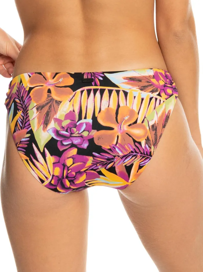 Roxy Bikinis Printed Beach Classics Hipster Bikini Bottoms Anthracite Hot Tropics Swim Ax 8211 Women