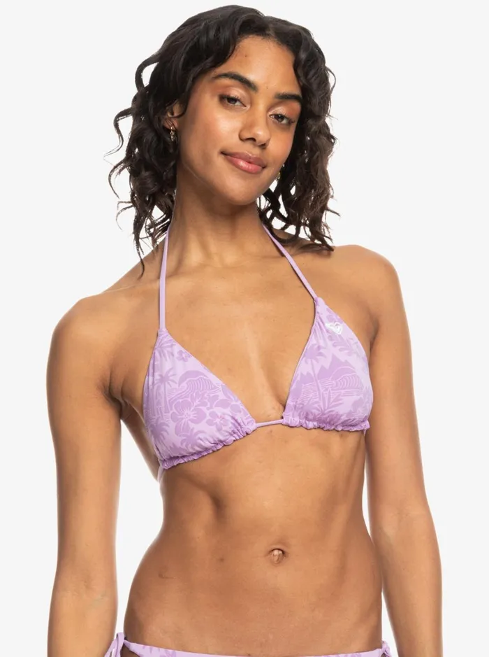 Roxy Bikinis SurfKindKate Reversible Triangle Bikini Top Purple Rose Surf Friends 8211 Women Roxy Bikinis SurfKindKate Reversible Triangle Bikini Top Purple Rose Surf Friends 8211 Women