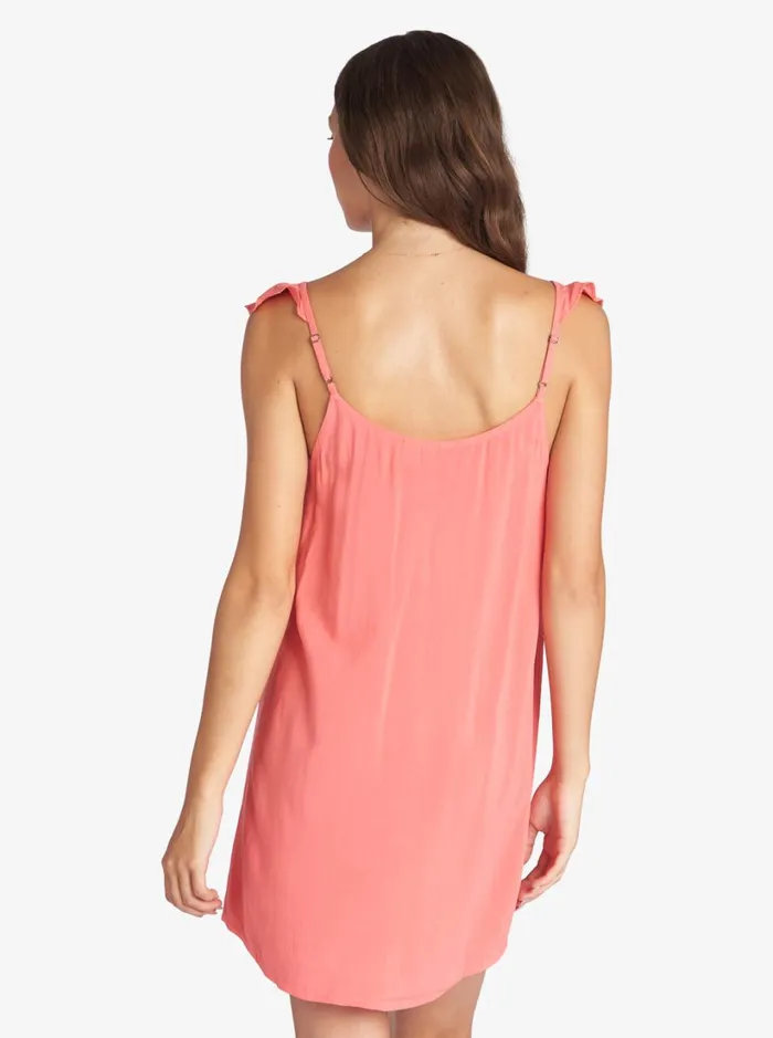 Roxy Dresses Future Thoughts Woven Strappy Mini Dress Tea Rose 8211 Women