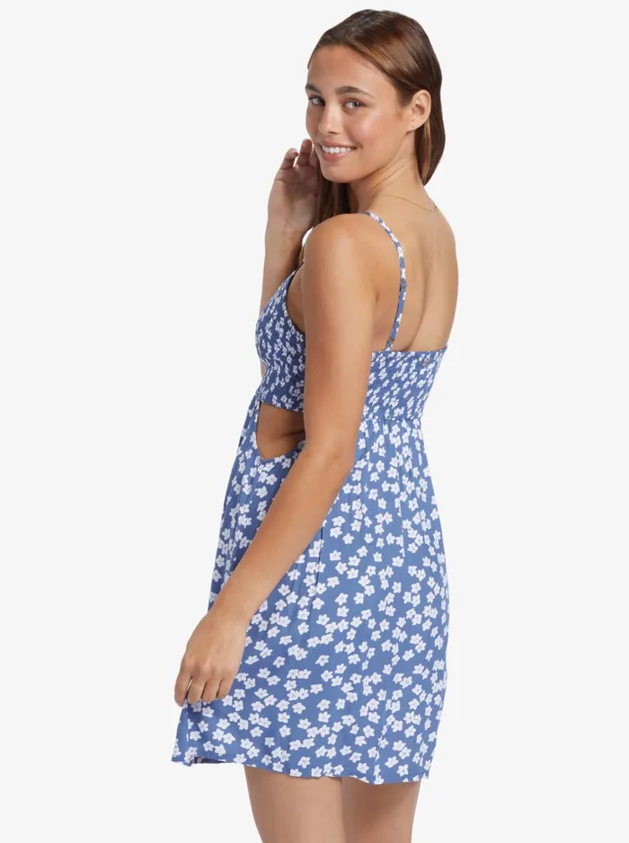 Roxy Dresses Hot Tropics Mini Dress Bijou Blue Floral Delight 8211 Women