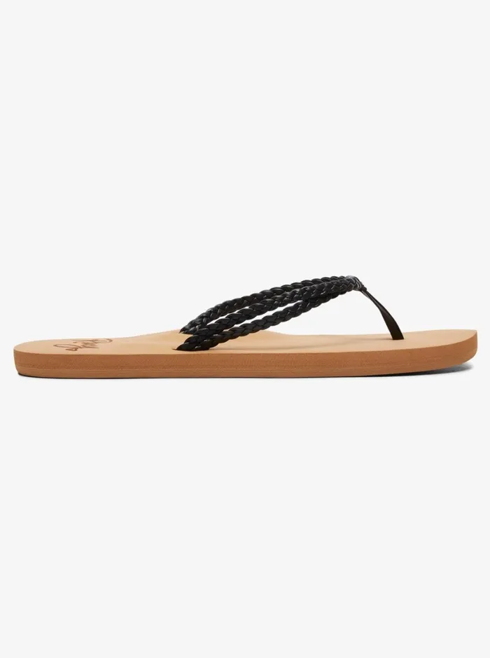 Roxy Flip Flops Costas FlipFlops Black 8211 Women