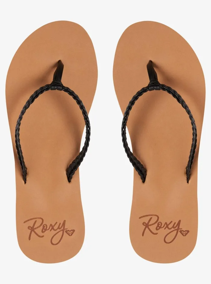 Roxy Flip Flops Costas FlipFlops Black 8211 Women