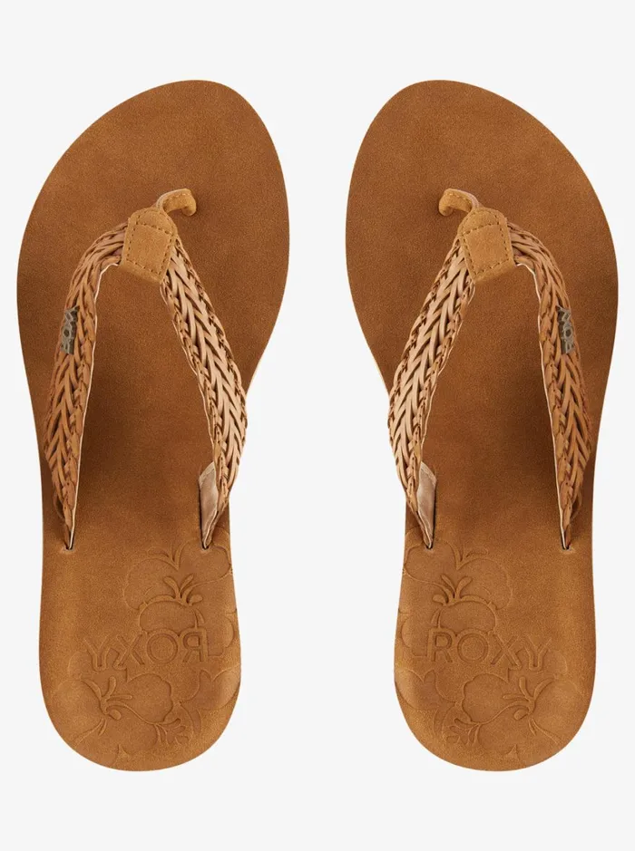 Roxy Flip Flops Lili Fashion Sandal Light Brown 8211 Women