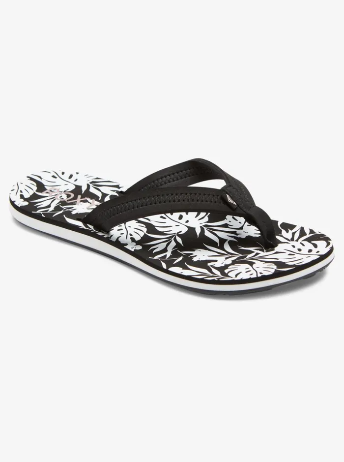Roxy Flip Flops Vista Loreto FlipFlops Blackwhite 8211 Women