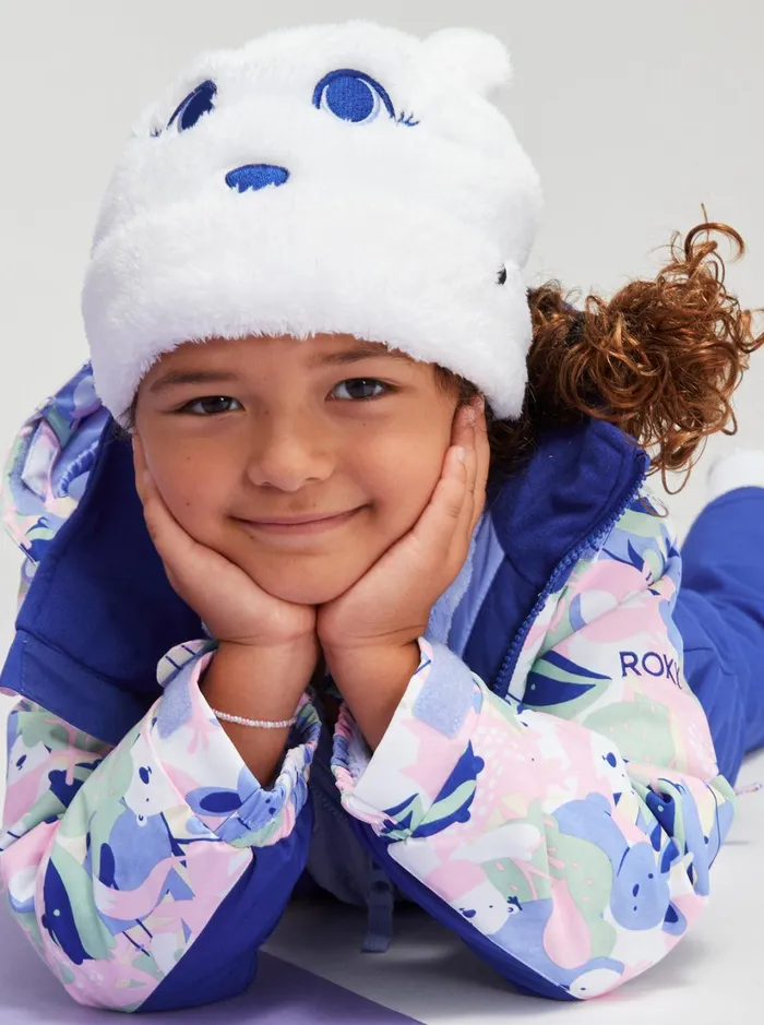 Roxy Girls Snow Girl039s 27 Mini Snowmoon Beanie Bright White 8211 Women
