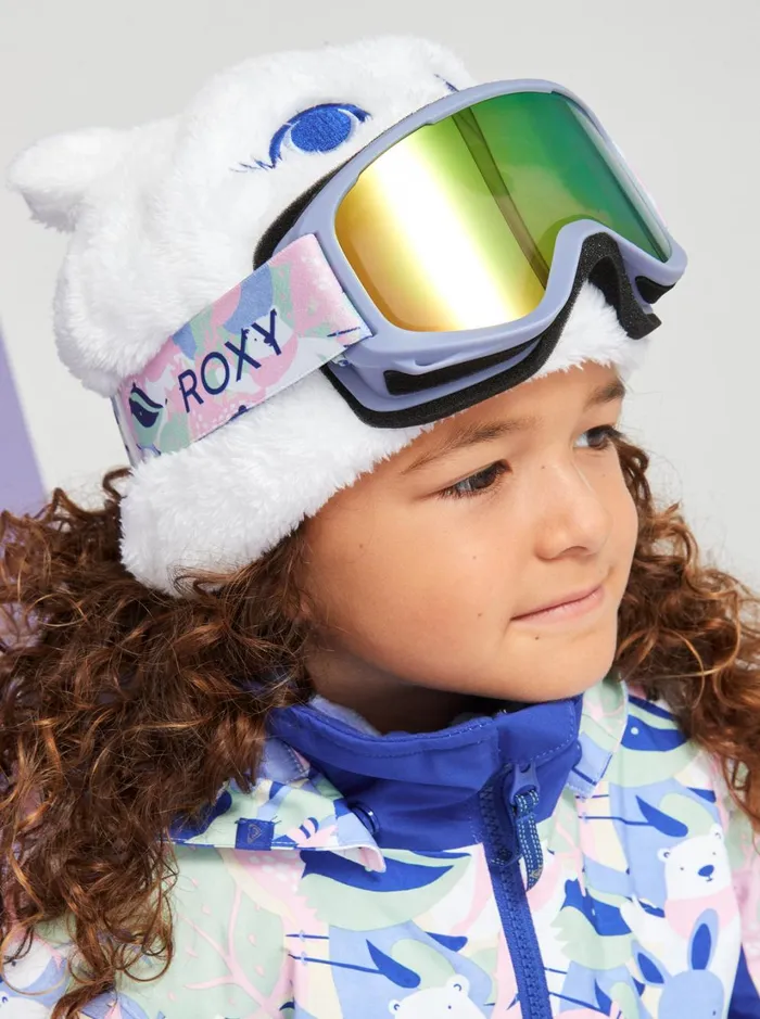 Roxy Girls Snow Girl039s 27 Mini Snowmoon Beanie Bright White 8211 Women
