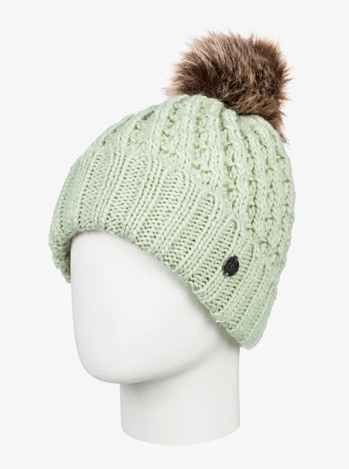 Roxy Girls Snow Girl039s 416 Blizzard Beanie Cameo Green 8211 Women