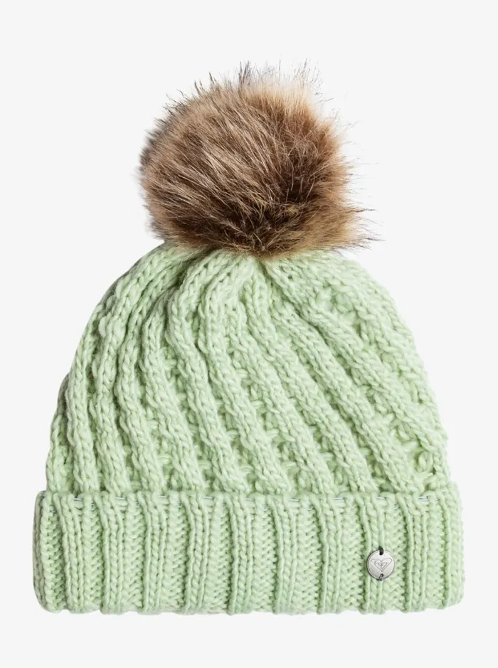 Roxy Girls Snow Girl039s 416 Blizzard Beanie Cameo Green 8211 Women