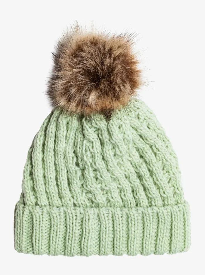 Roxy Girls Snow Girl039s 416 Blizzard Beanie Cameo Green 8211 Women