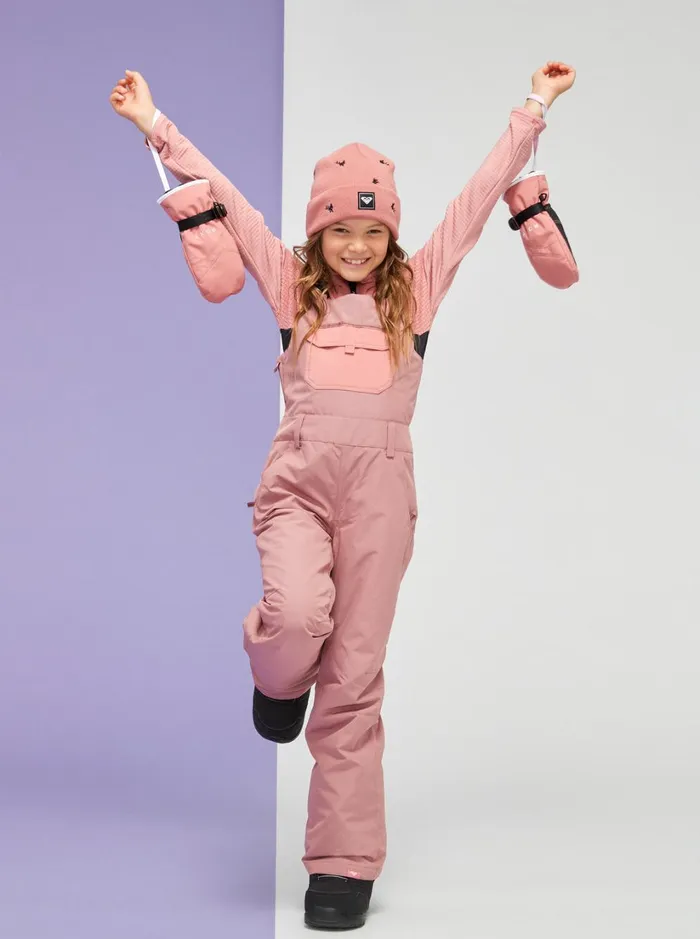 Roxy Girls Snow Girl039s 416 Non Stop Technical Snow Bib Pants Dusty Rose 8211 Women