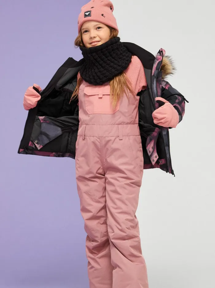 Roxy Girls Snow Girl039s 416 Non Stop Technical Snow Bib Pants Dusty Rose 8211 Women