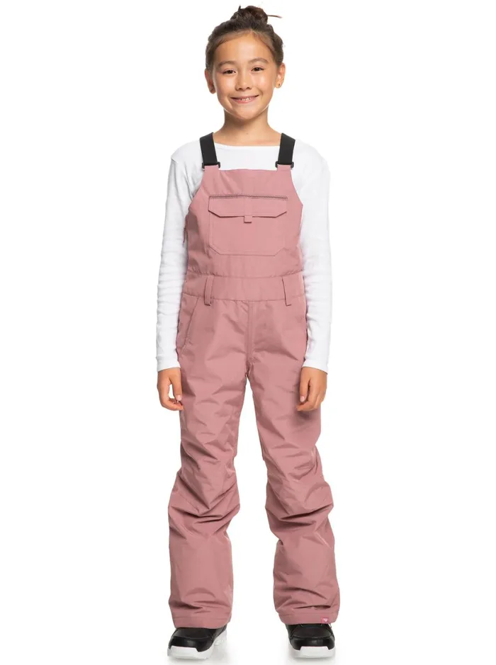 Roxy Girls Snow Girl039s 416 Non Stop Technical Snow Bib Pants Dusty Rose 8211 Women